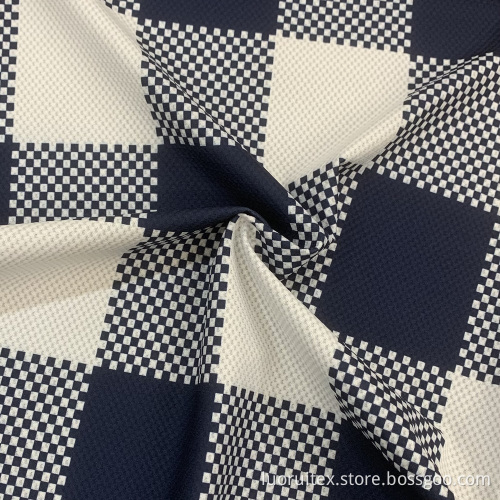 Soft Warp Knited Print Gingham